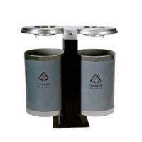 河南天祥 戶外垃圾桶鍍鋅垃圾箱二分類(lèi)果皮箱 廠家直銷(xiāo)支持定制